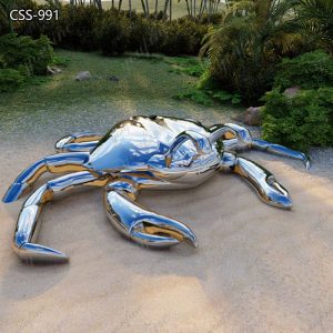 Large Modern Metal Crab Sculpture for Seaside CSS-991
