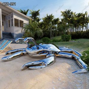  » Large Modern Metal Crab Sculpture for Seaside CSS-991