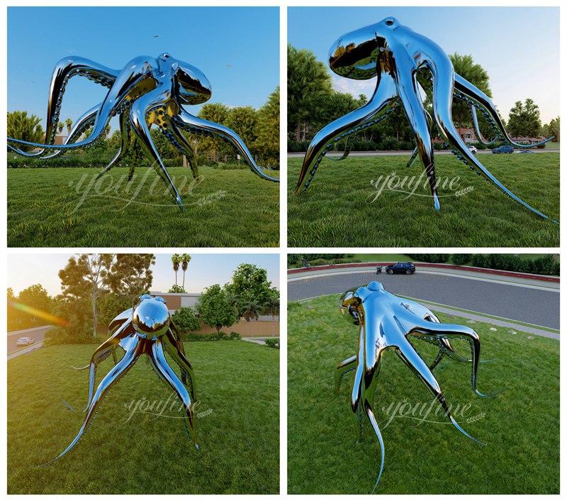 Large Octopus Sculpture Details