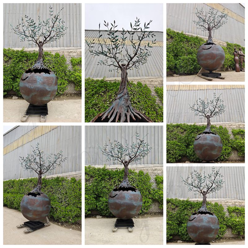 Large Outdoor Bronze Andrea Roggi Tree of Life Statue in YouFine