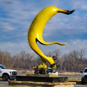 Large Outdoor Bronze Banana Sculpture for Sale