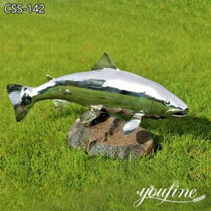  » Large Stainless Steel Fish Sculpture Lawn Decor Supplier CSS-142