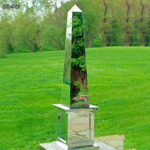  » Large Stainless Steel Obelisk Sculpture for Garden