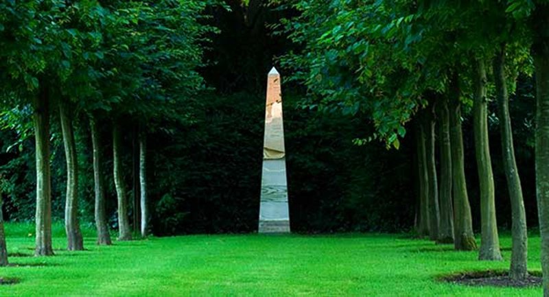 Large Stainless Steel Obelisk Sculpture for Garden