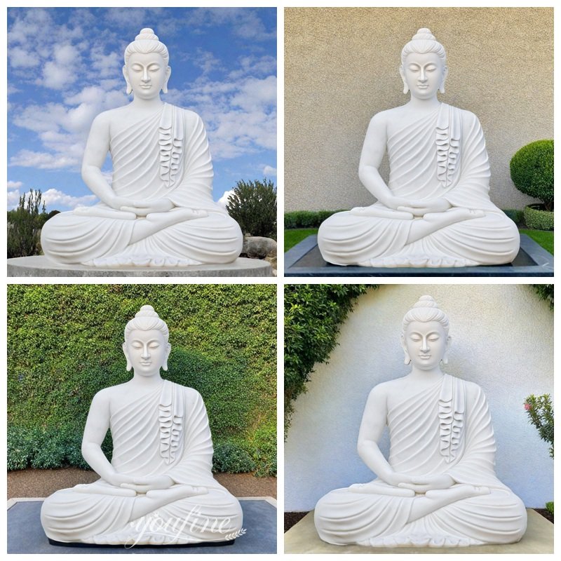 Large Stone Sitting Buddha Statue Application Scenes