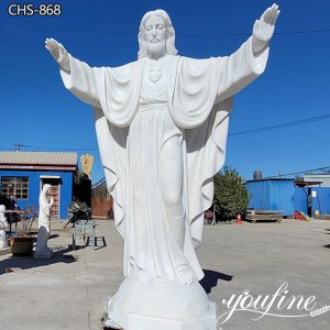  » Large White Marble Jesus Statue Religious Factory Supply CHS-868