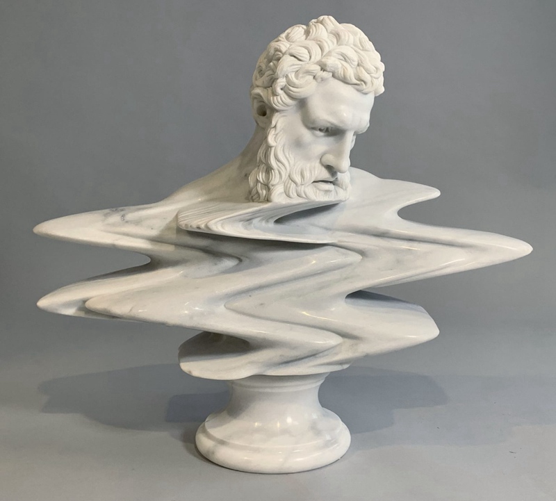 Léo Caillard Marble abstract bust - YouFine Sculpture
