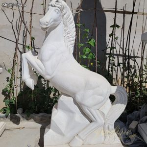  » Life Size Art White Marble Horse Statue for Outdoor MOK1-184