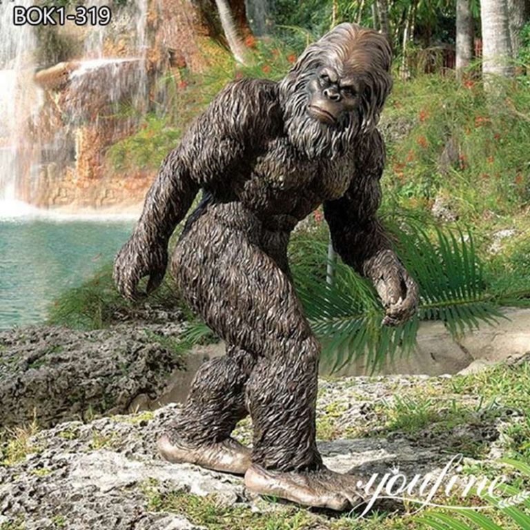 Life Size Bronze Bigfoot Garden Statue for Sale BOK1-319 (1)