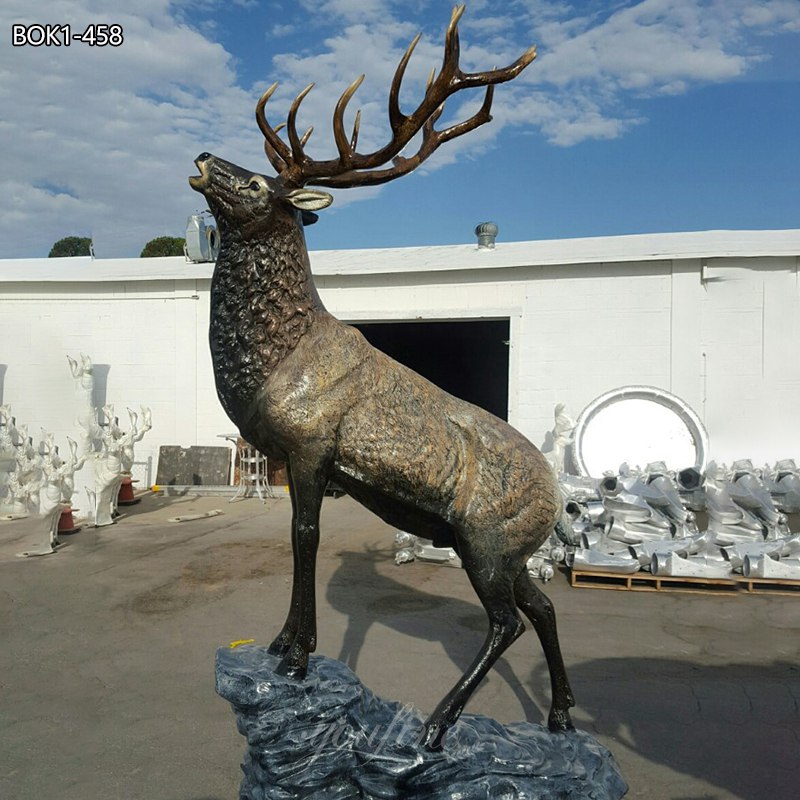 Life-Size Bronze Elk Statue: A Majestic Addition to Your Space