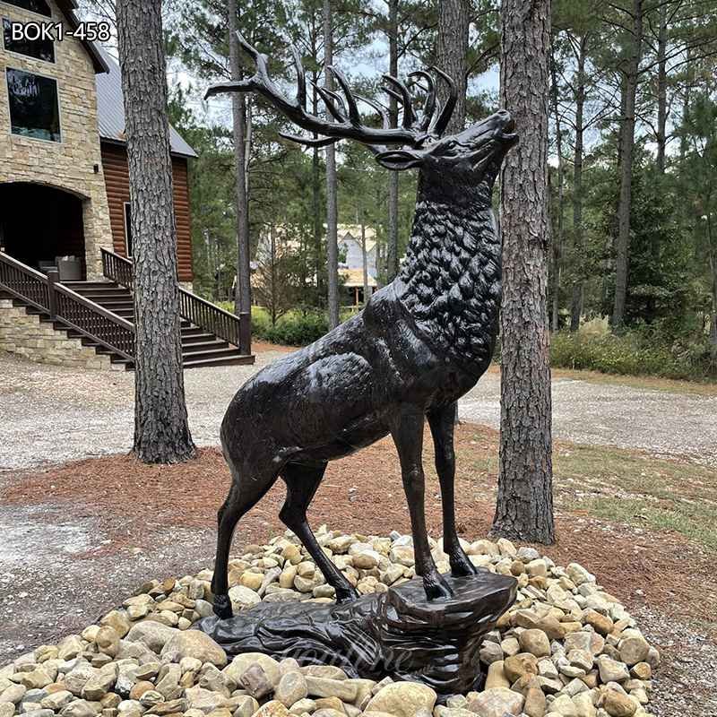 Life-Size Bronze Elk Statue A Majestic Addition to Your Space