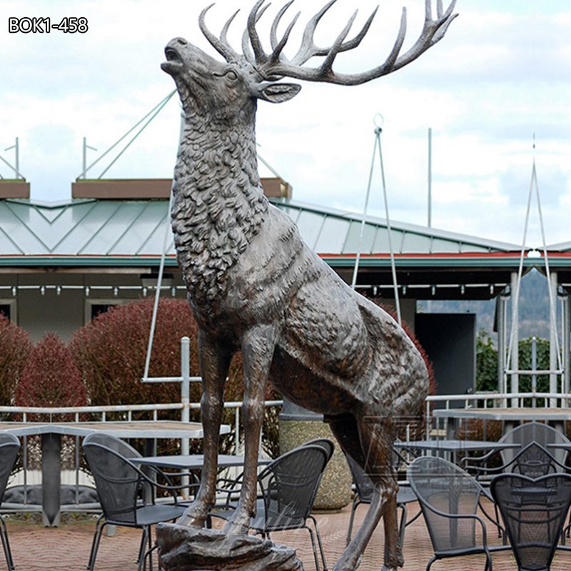 Life-Size Bronze Elk Statue A Majestic Addition to Your Space