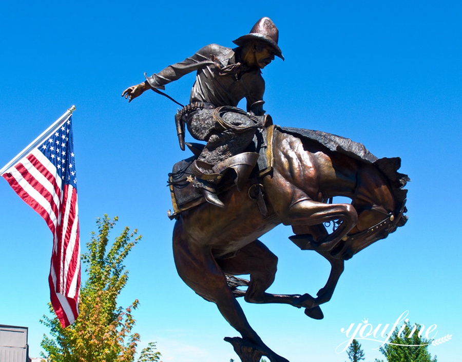Life Size Dynamic Bronze Frederic Remington Horse Sculpture Reproduction