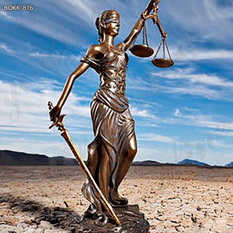 Life Size Bronze Goddess of Law Lady Justice Statue