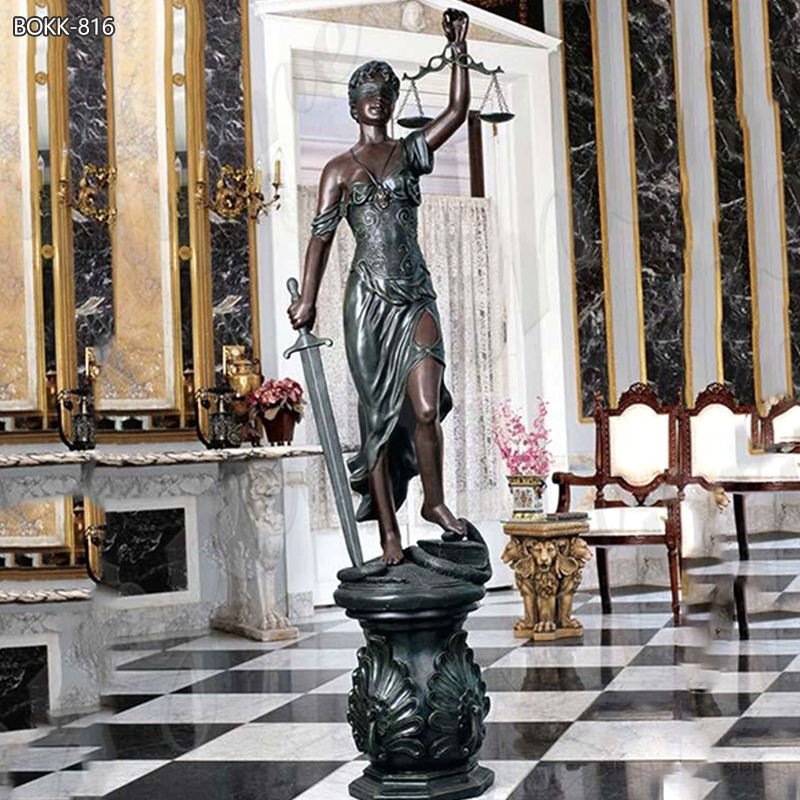 Life Size Bronze Goddess of Law Lady Justice Statue