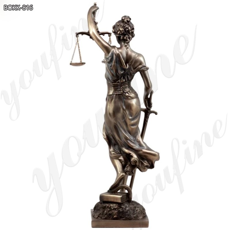 Life Size Bronze Goddess of Law Lady Justice Statue