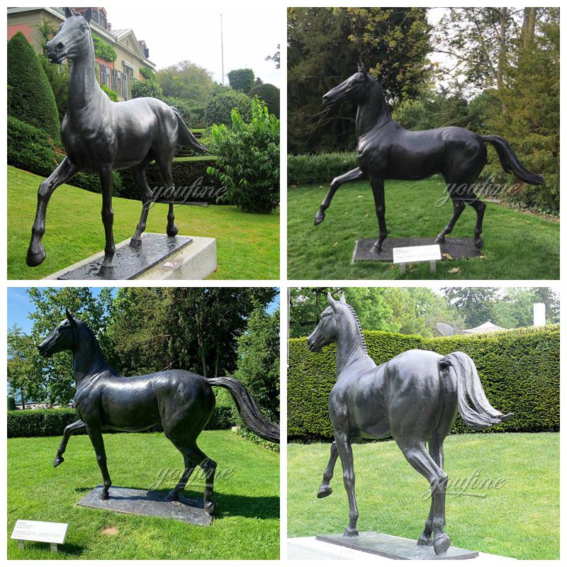 Life Size Bronze Horse Jappeloup Statue Details