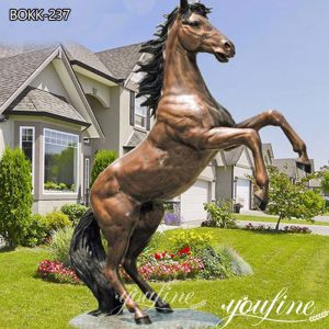  » Life Size Bronze Jumping Horse Sculpture for Sale BOKK-237
