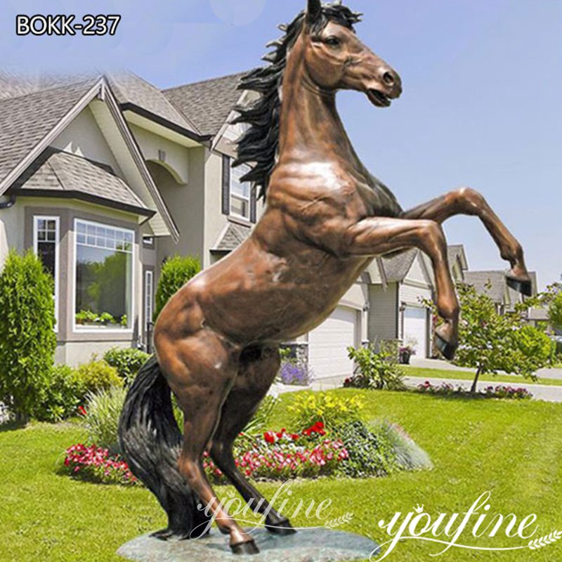 Life Size Bronze Jumping Horse Sculpture for Sale BOKK-237