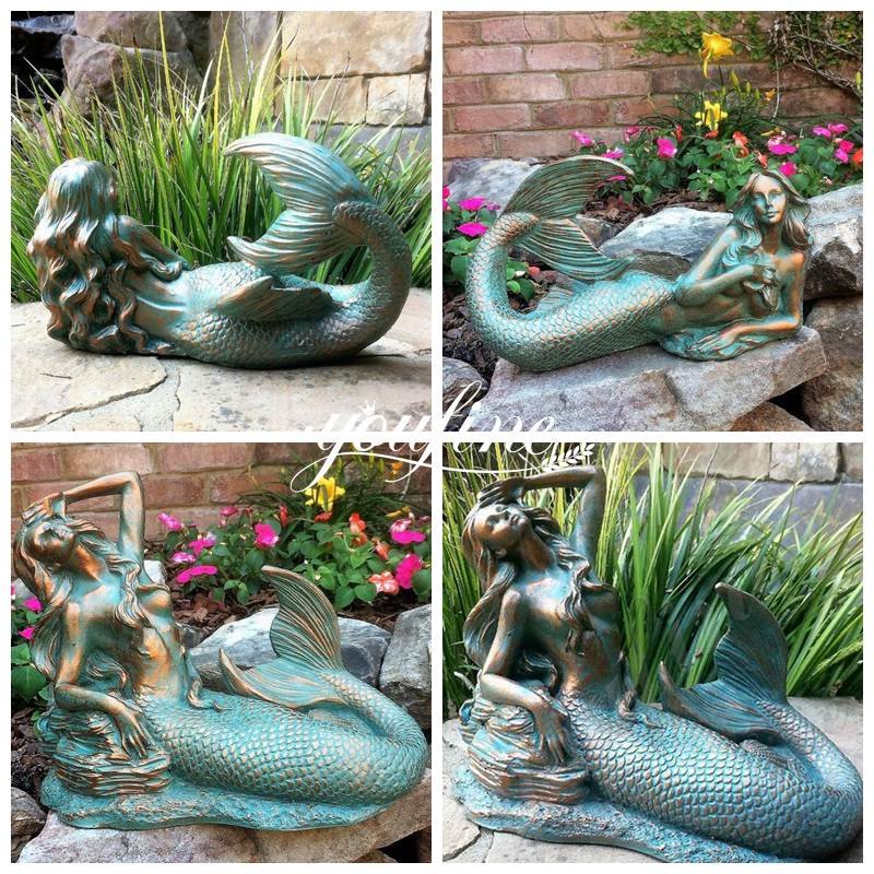 Life Size Bronze Mermaid Statue Details