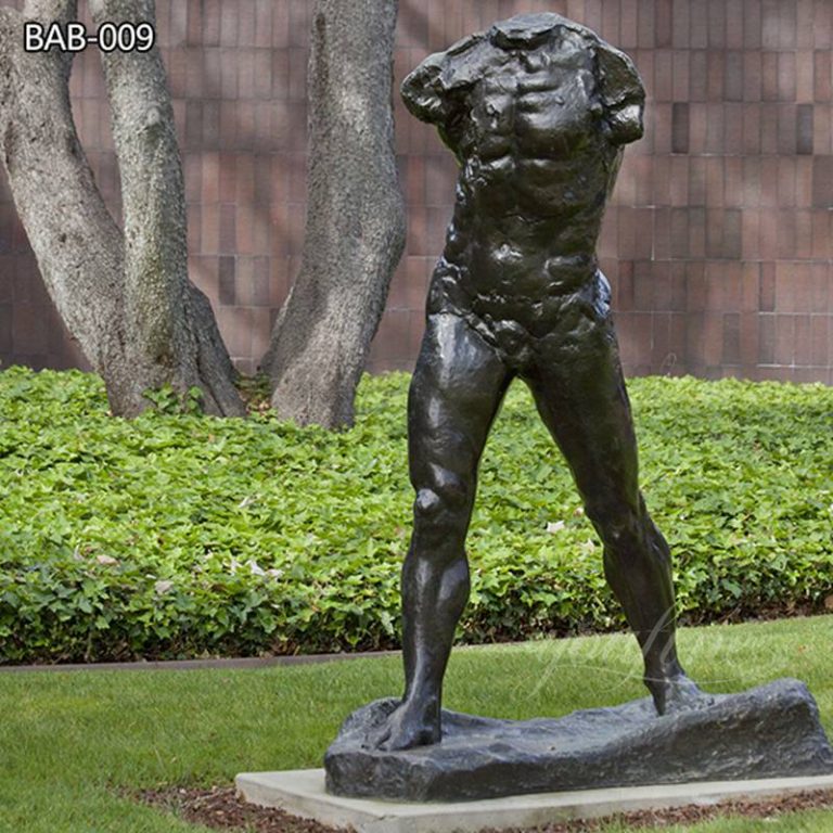 Life Size Bronze Walking Torso Man Statue Replica of Auguste Rodin (2)