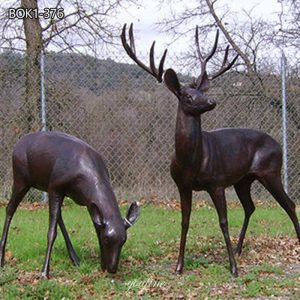 » Life Size Deer Statue Bronze Art Decor for Outdoor BOK1-376