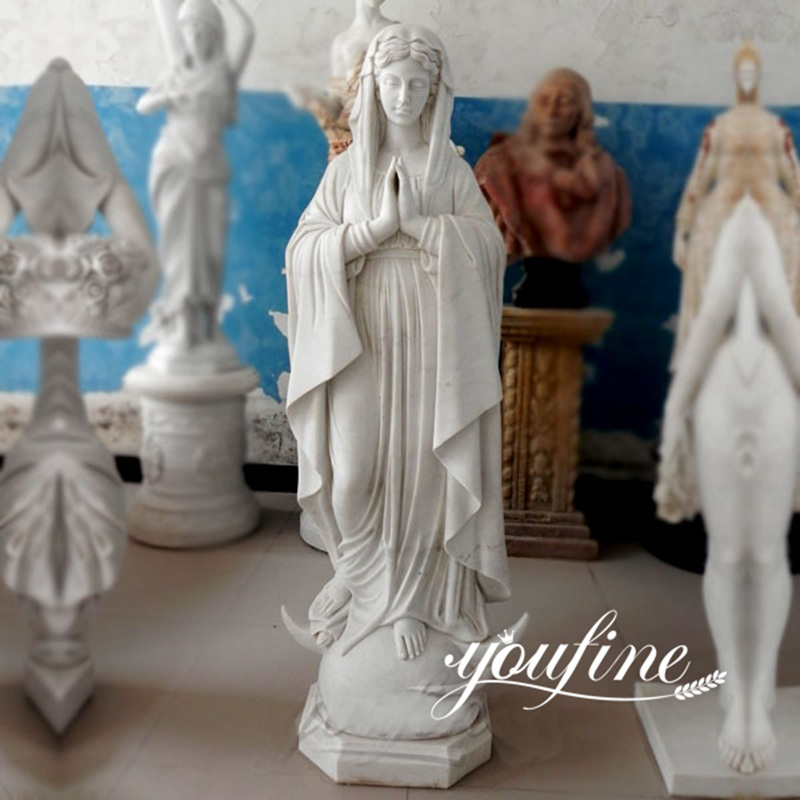 Life Size Marble Blessed Virgin Mary Statue Catholic Decor Supplier CHS-280