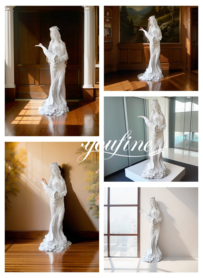 Life Size Marble Goddess Fortuna Statue Application