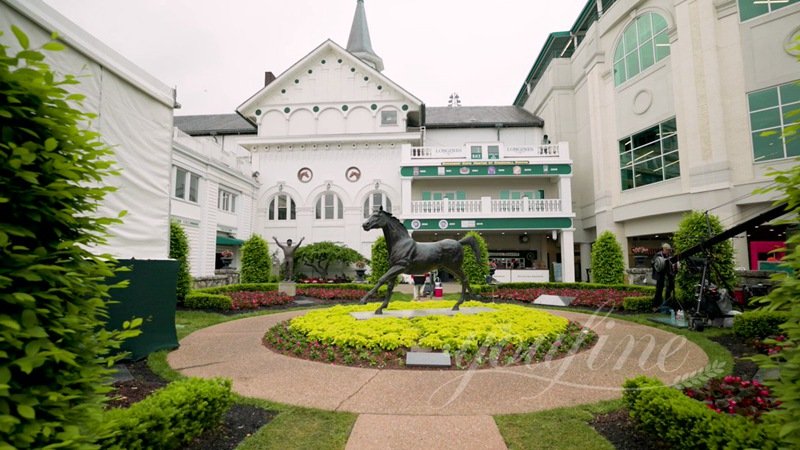 Life size horse sculpture