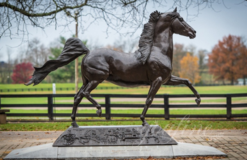 Life size horse sculpture