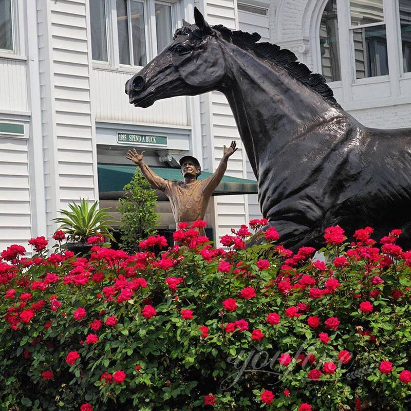 Life size horse sculpture