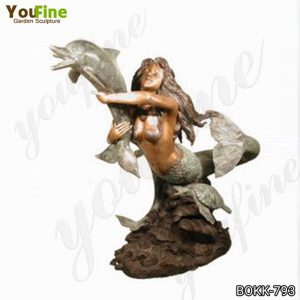  » Luxury Bronze Mermaid Statue Fountain Decor for Sale BOKK-793