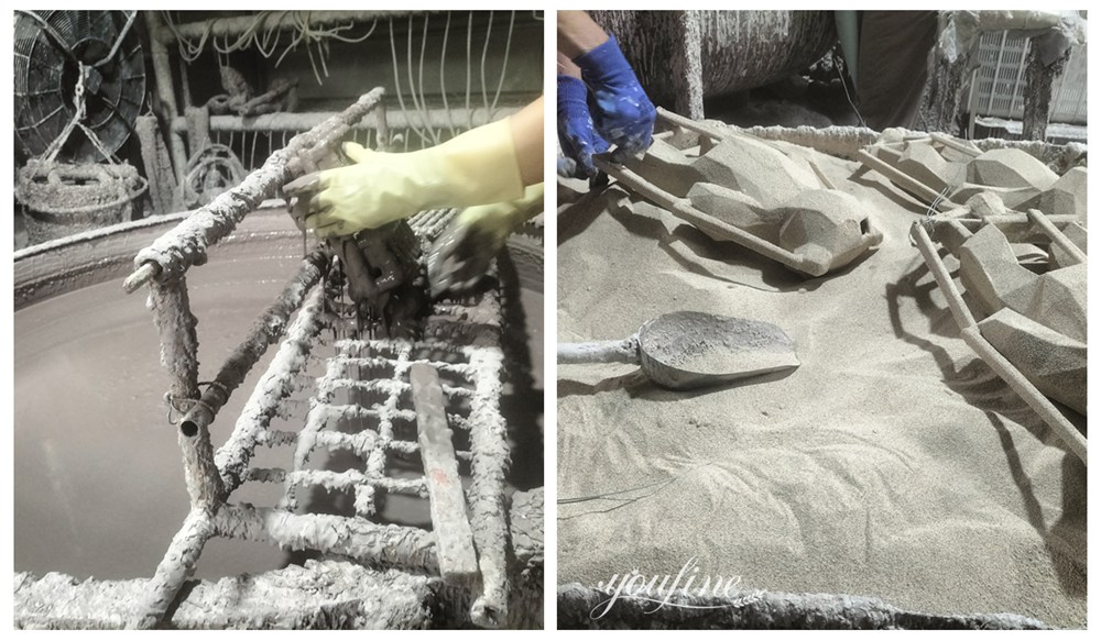 Making Sand Shell with Silica Sol