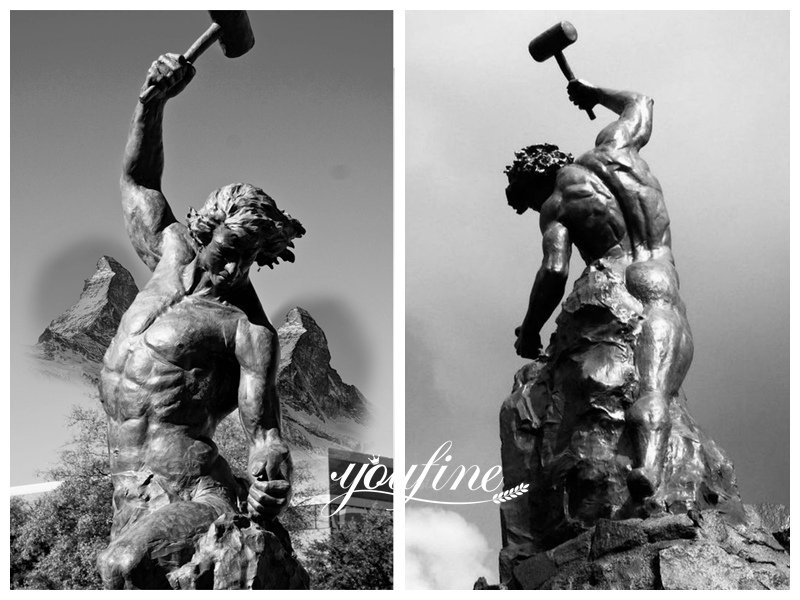 Man Carving Himself Out of Stone (2)