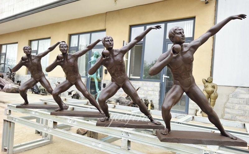Many Bronze Shot Putter Statues from YouFine Factory