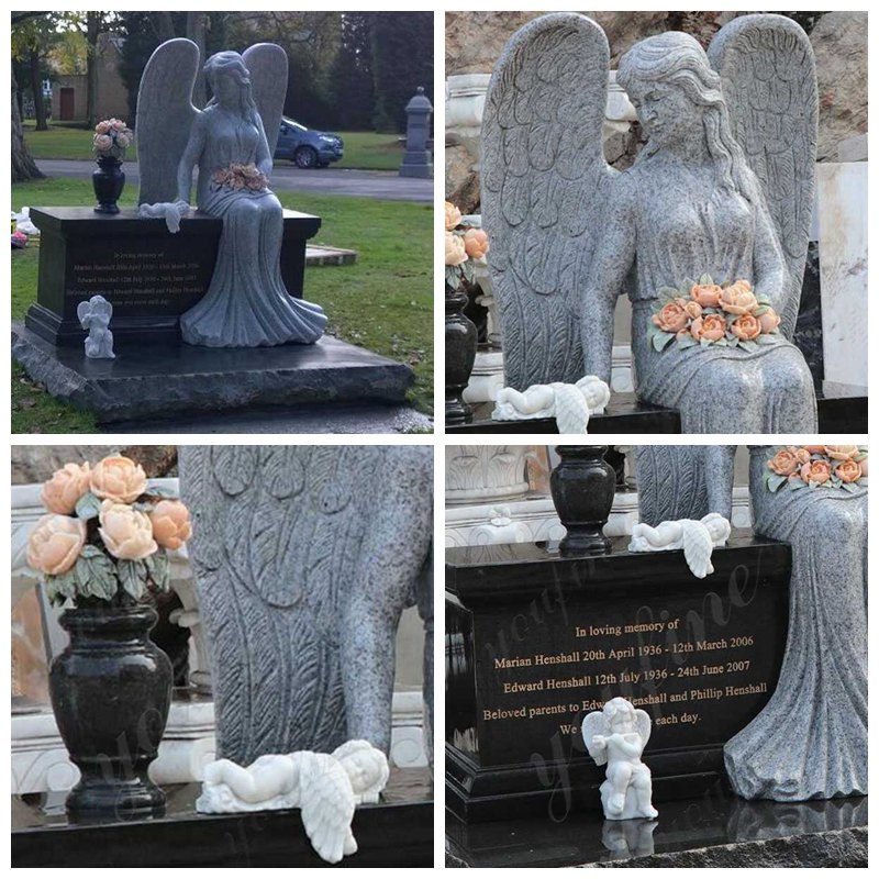 Marble Angel Headstones Details
