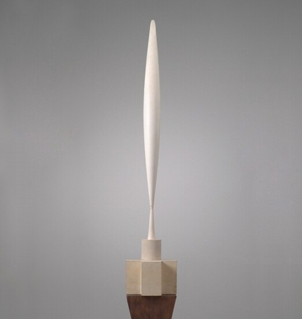 Marble Bird in Space Sculpture