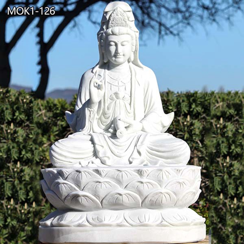 Marble Buddha Large Quan Yin Statue for Outdoor MOK1-126