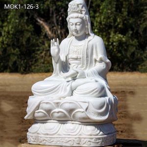  » Marble Buddha Large Quan Yin Statue for Outdoor MOK1-126