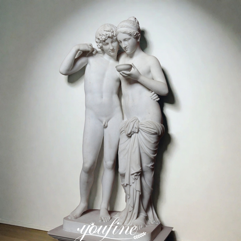 Marble Cupid and Psyche by Bertel Thorvaldsen
