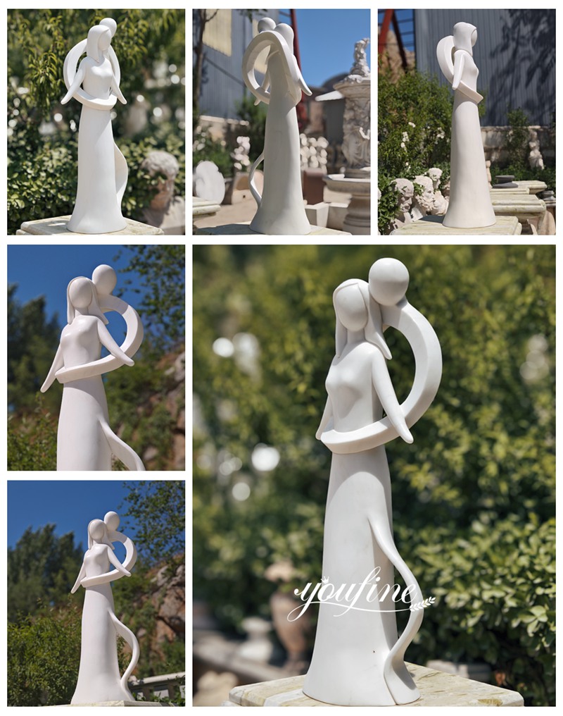 Marble Enigma Infinite Love Garden Statues Details