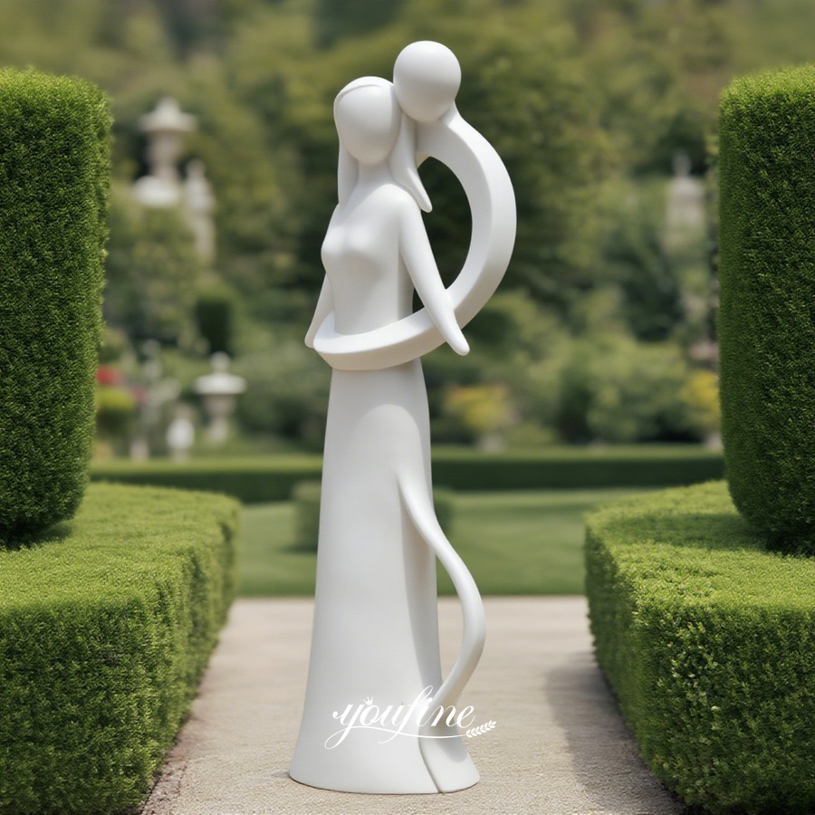 132 CM High Marble Enigma Infinite Love Garden Statues