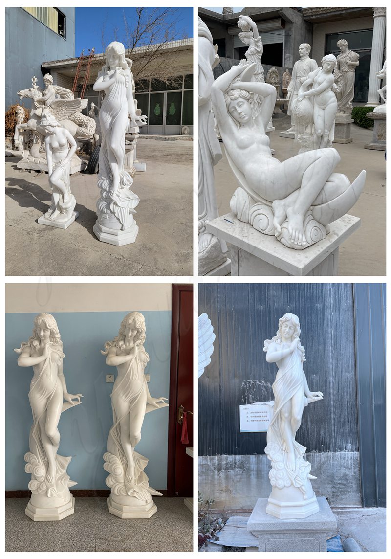 Marble Female Statue with Moon in YouFine Factory