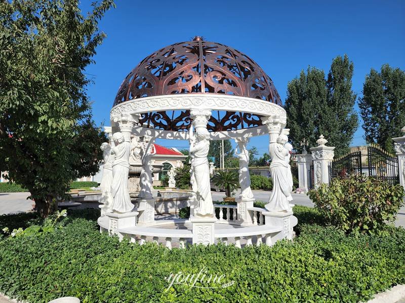 Marble Garden Gazebo with pergola design