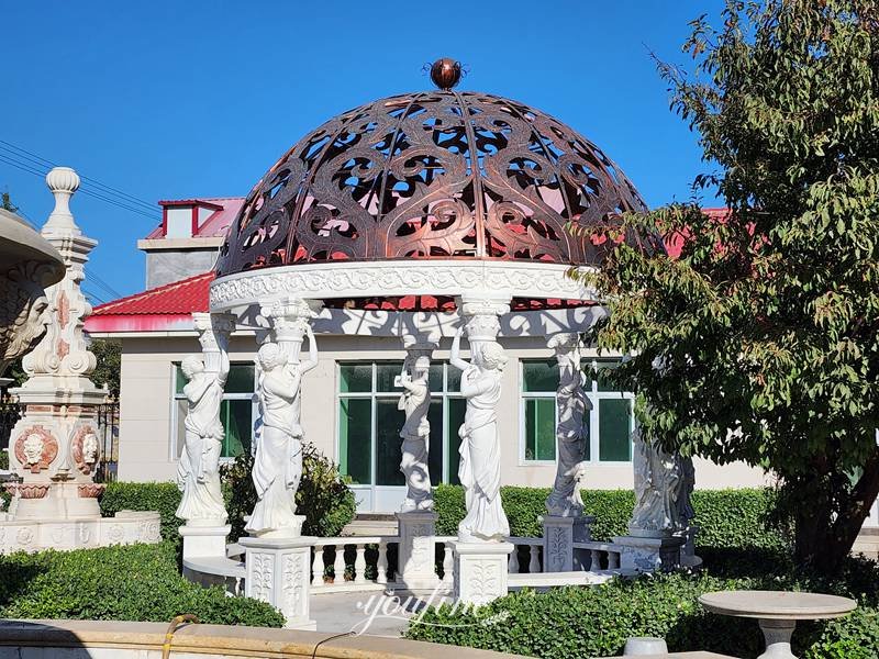 Marble Garden Gazebo with pergola design