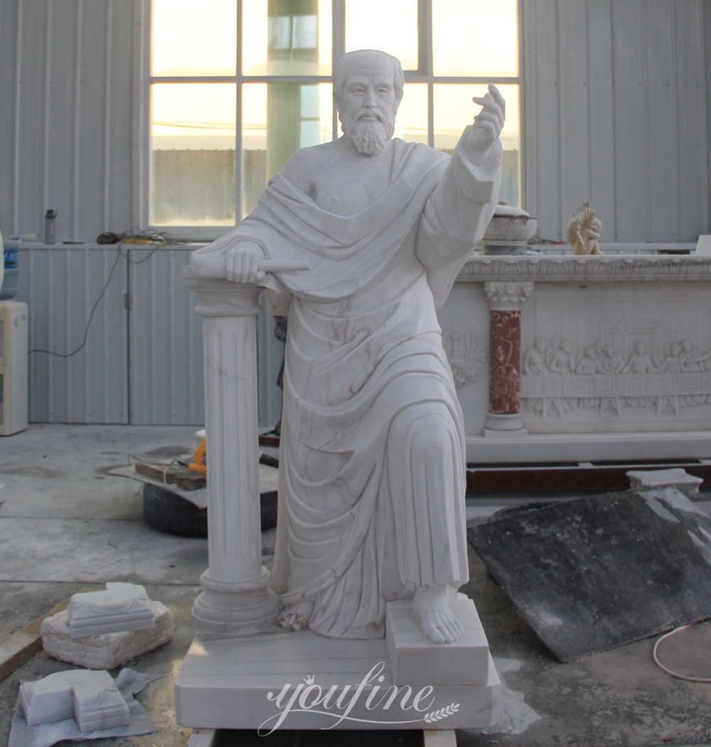 Marble Greek Philosopher Socrates Statue