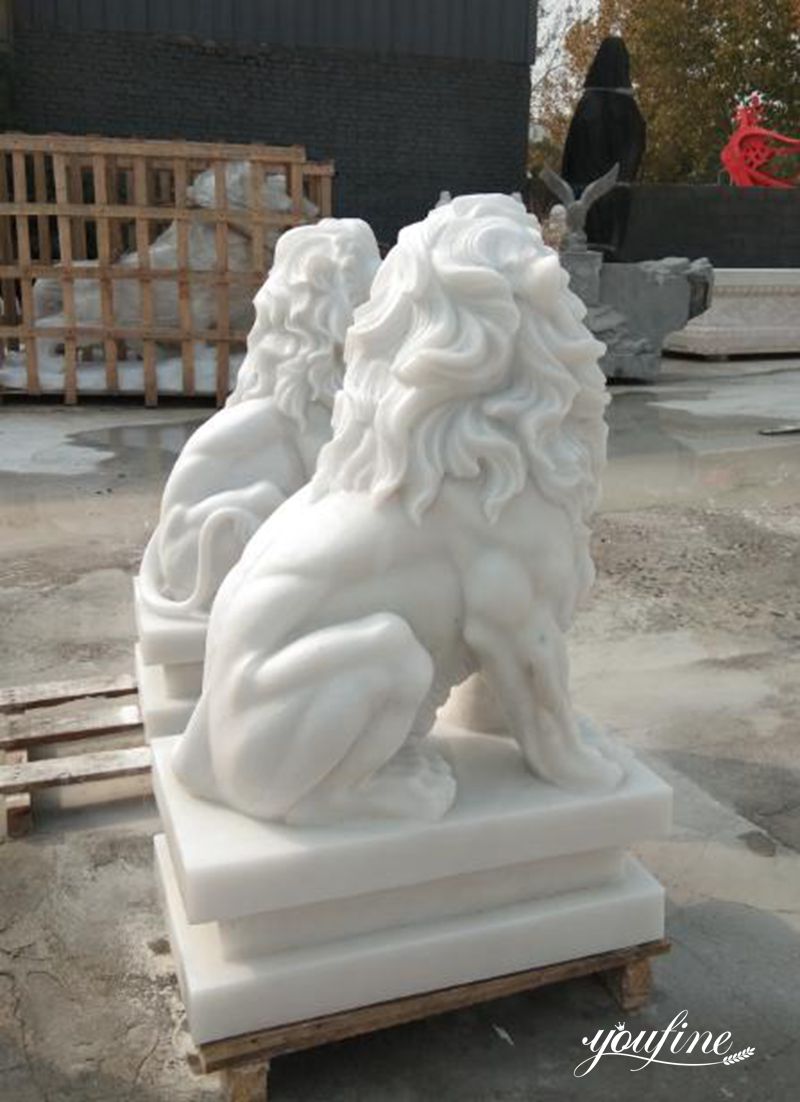 Marble Lion Sculpture - YouFine Sculpture (2)