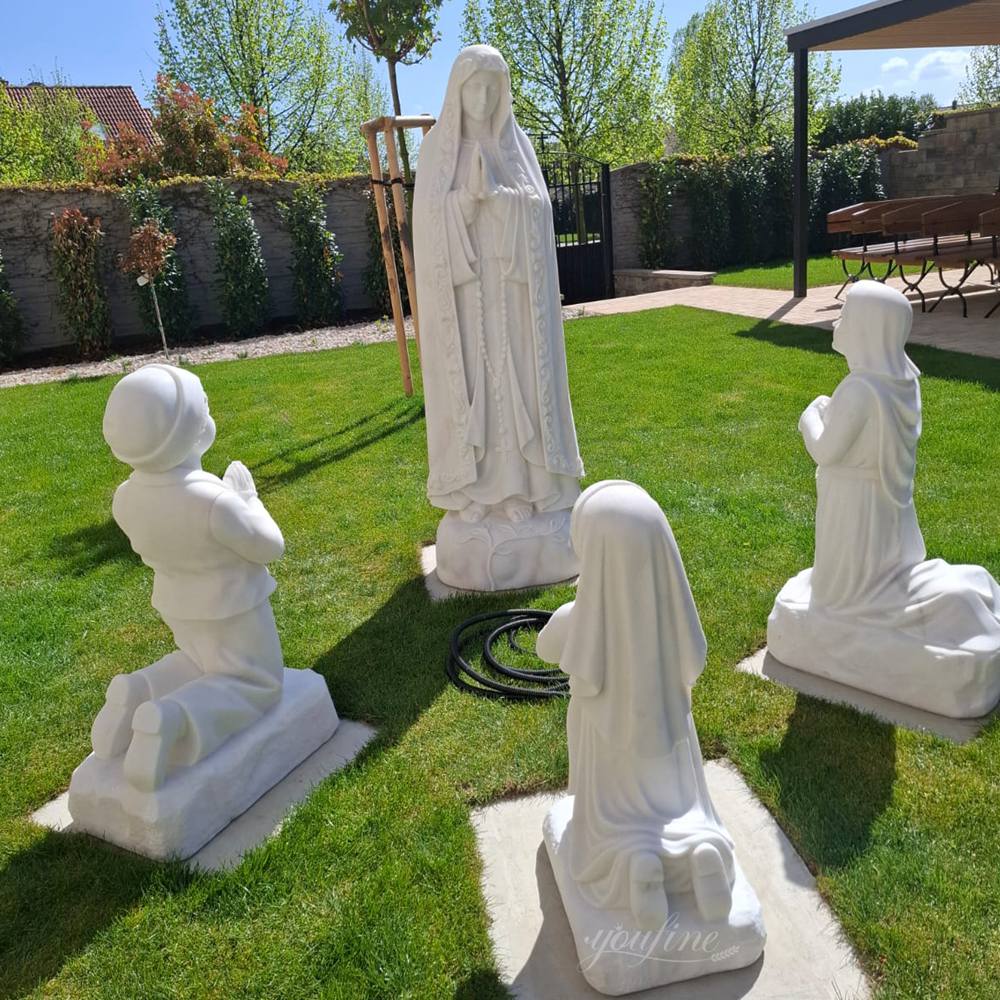 Marble Our Lady of Fatima Statue for Yard