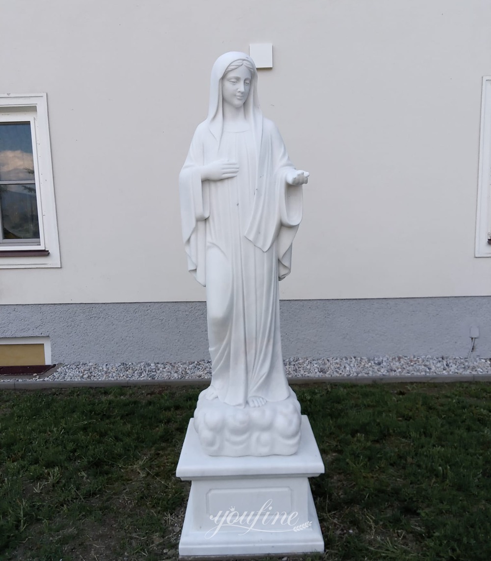 Marble Our Lady of Peace Statue for Front Yard
