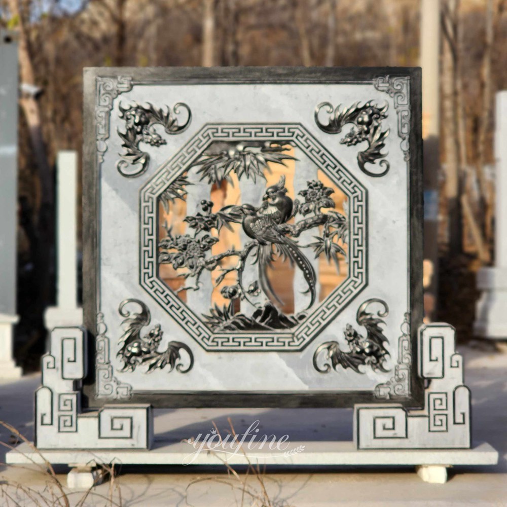 Marble Pierced Relief Sculpture